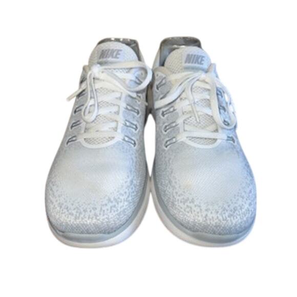 Nike Free RN Distance Women’s sz 10 White/Grey Running Sneakers - Picture 3 of 11